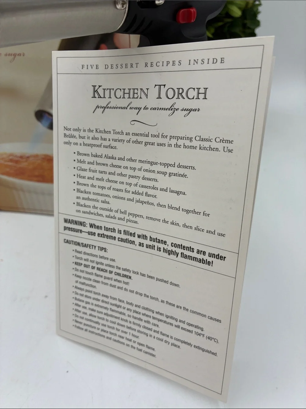 Williams Sonoma Kitchen Torch
